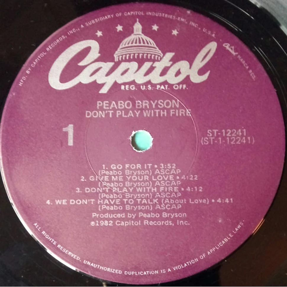 Peabo Bryson - Don't Play With Fire