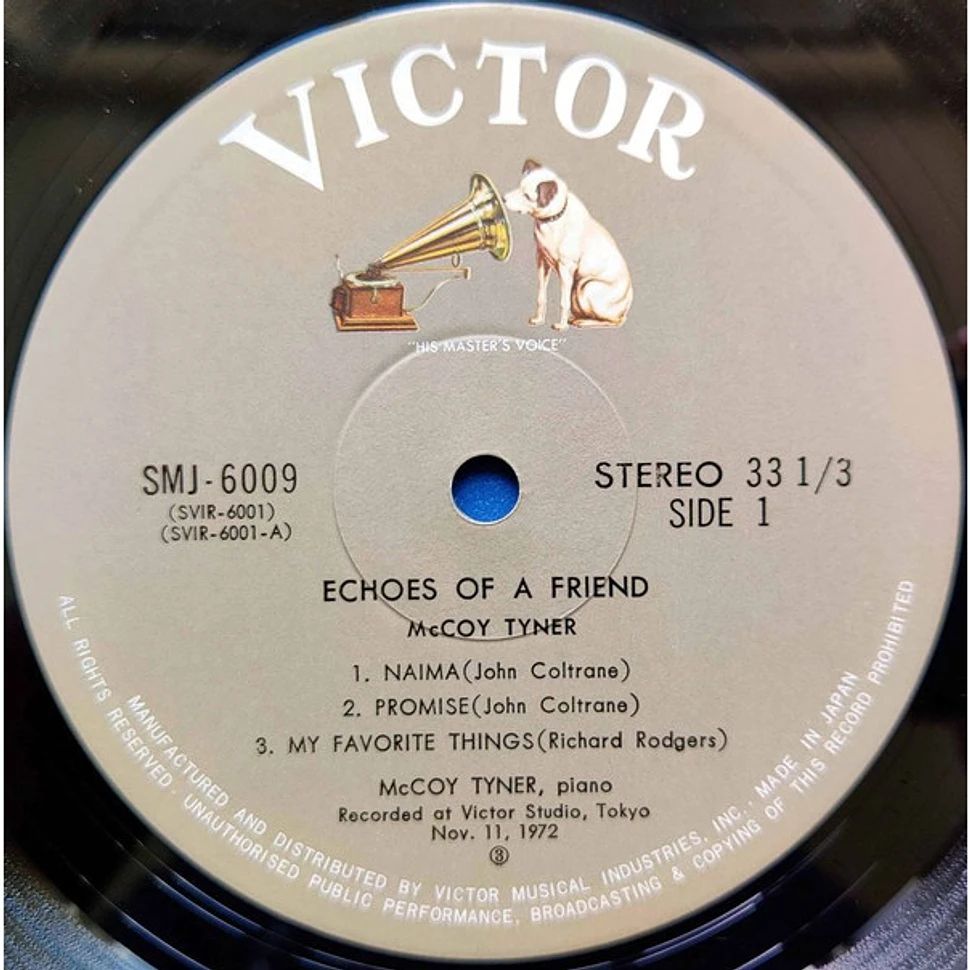 McCoy Tyner = McCoy Tyner - Echoes Of A Friend = エコーズ・オブ・ア・フレンド