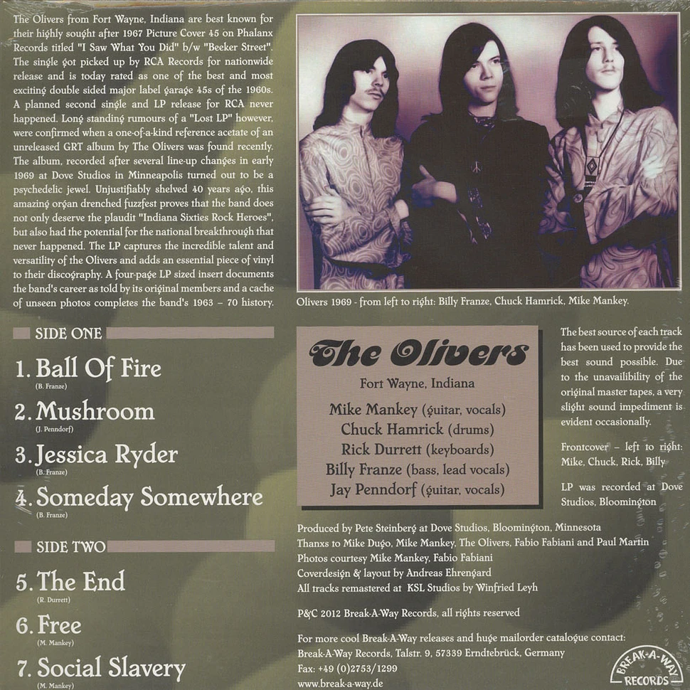 The Olivers - Lost Dove Sesions