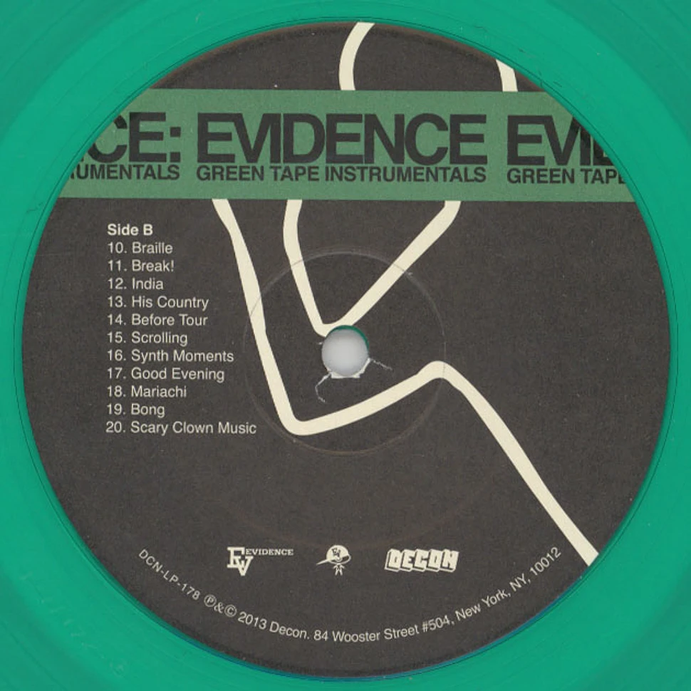 Evidence of Dilated Peoples - Green Tape Instrumentals Signed Edition