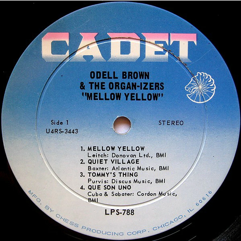Odell Brown & The Organ-izers - Mellow Yellow