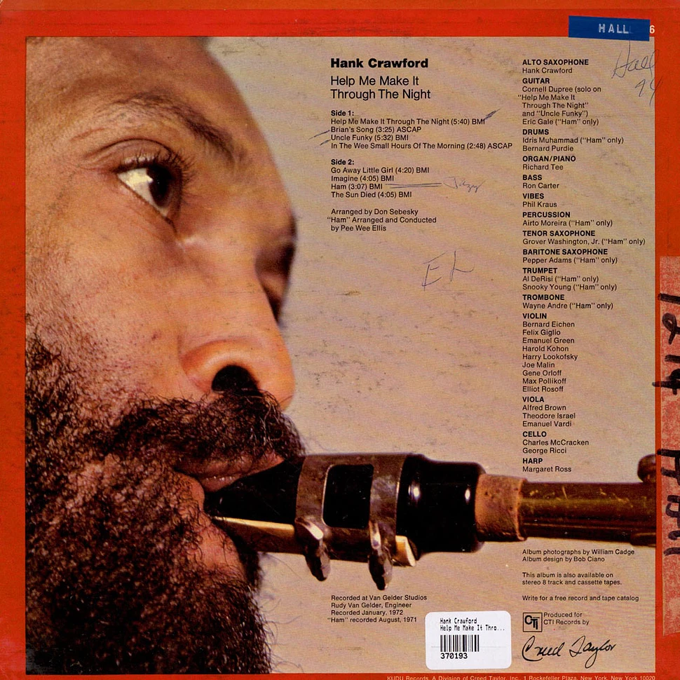 Hank Crawford - Help Me Make It Through The Night