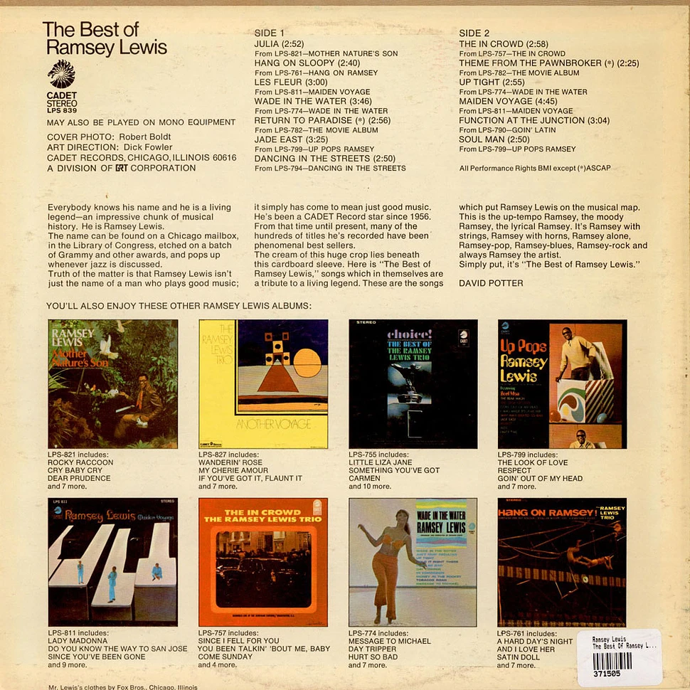 Ramsey Lewis - The Best Of Ramsey Lewis