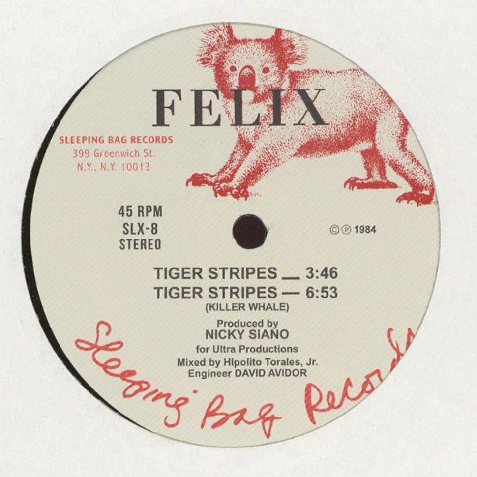 Felix (Arthur Russell & Nick Siano) - Tiger Stripes