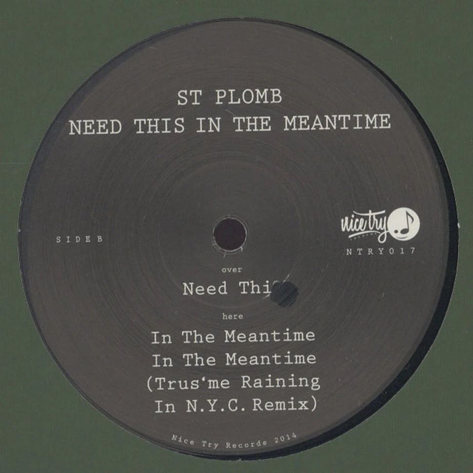 St. Plomb - Need This In The Meantime