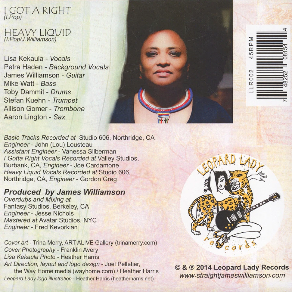 James Williamson & Lisa Kekaula - I Got A Right