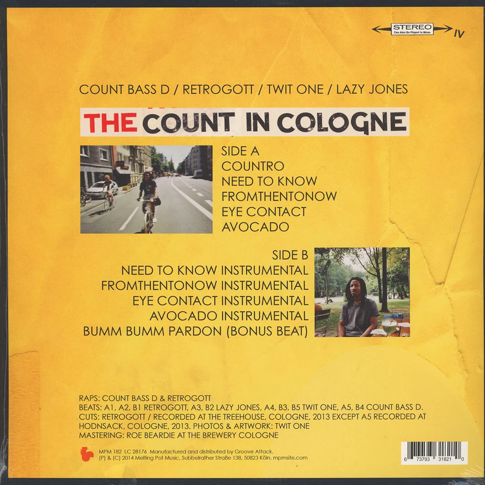 Count Bass D, Retrogott, Twit One & Lazy Jones - The Count In Cologne