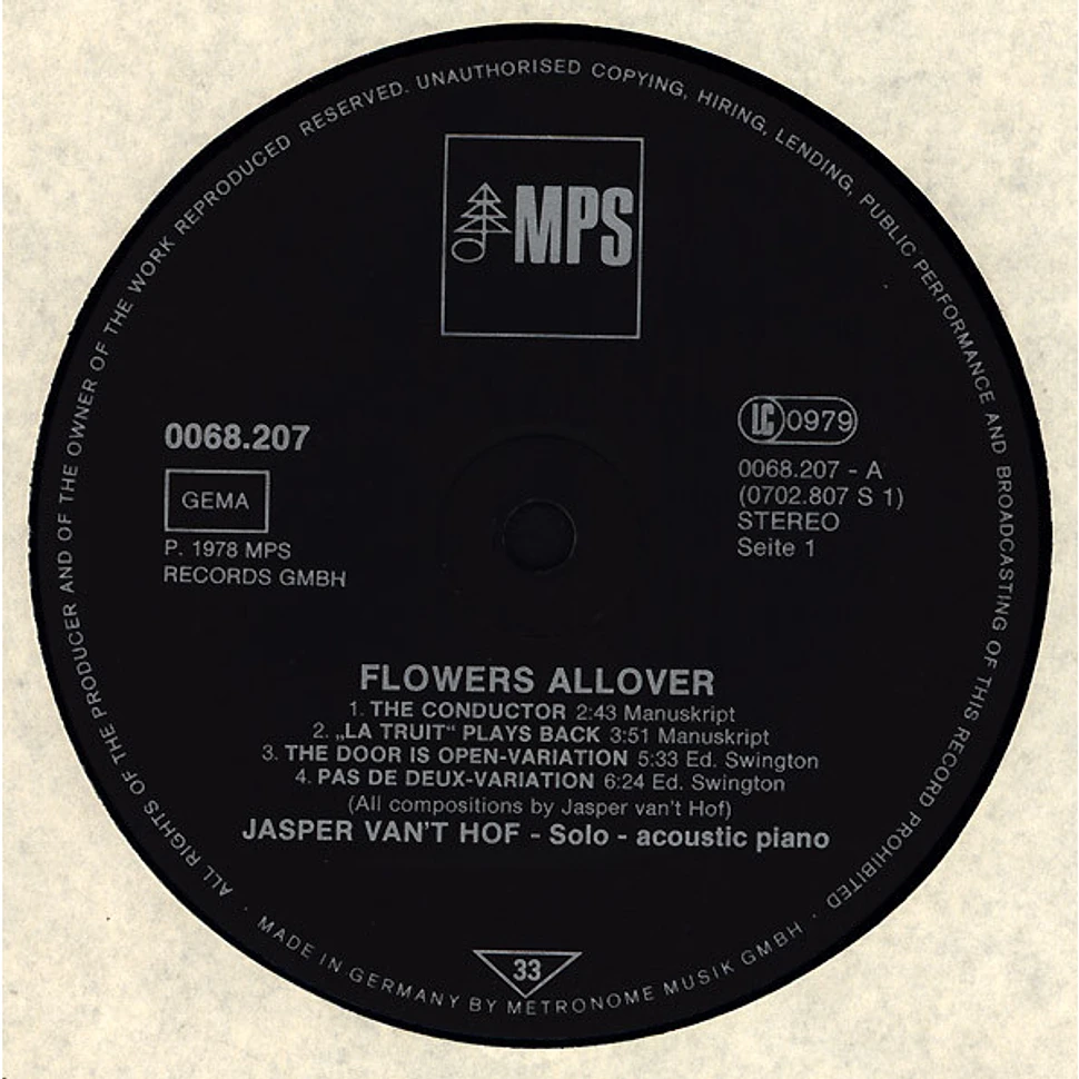 Jasper van't Hof - Flowers Allover