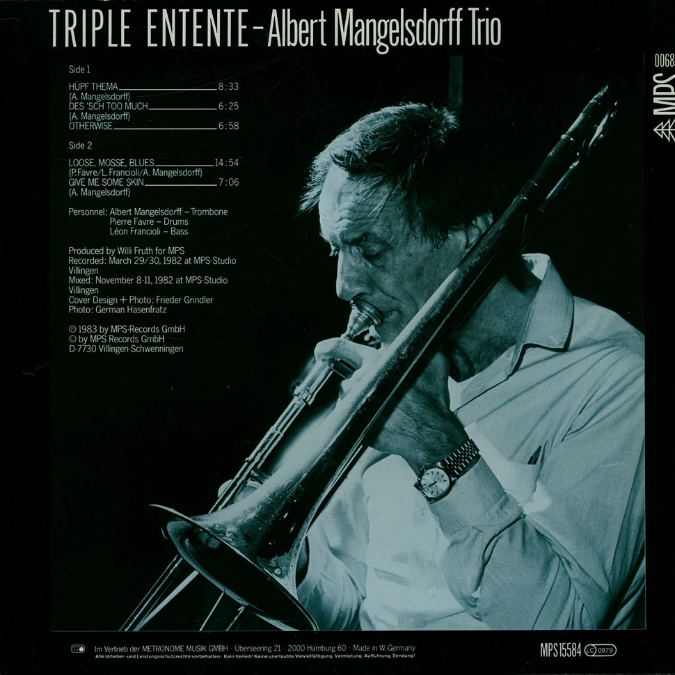 Albert Mangelsdorff Trio - Triple Entente