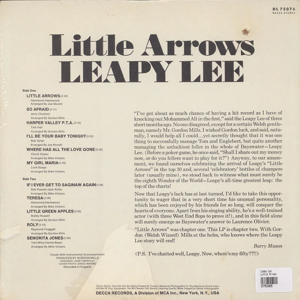 Leapy Lee - Little Arrows