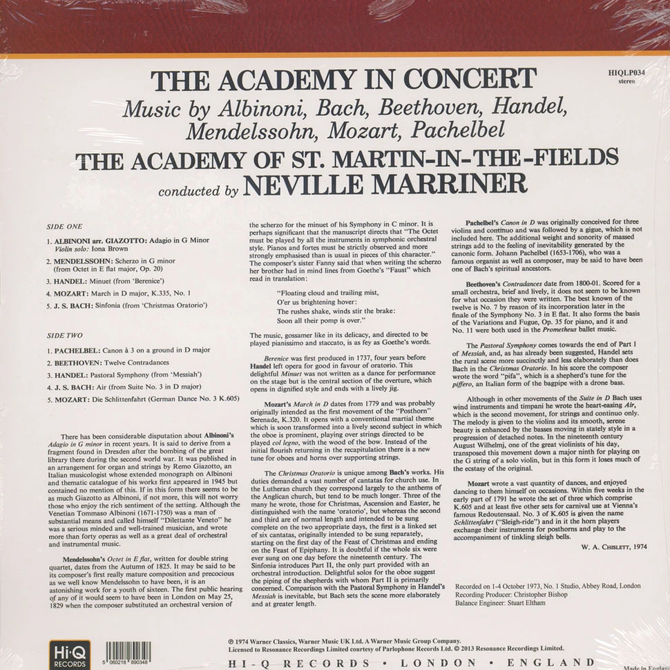 Mariner / Academy St. Martins In The Fields - Albinoni / Pachelbel / Bach