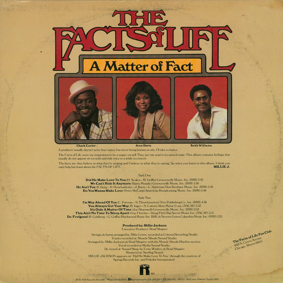 Facts Of Life - A Matter Of Fact