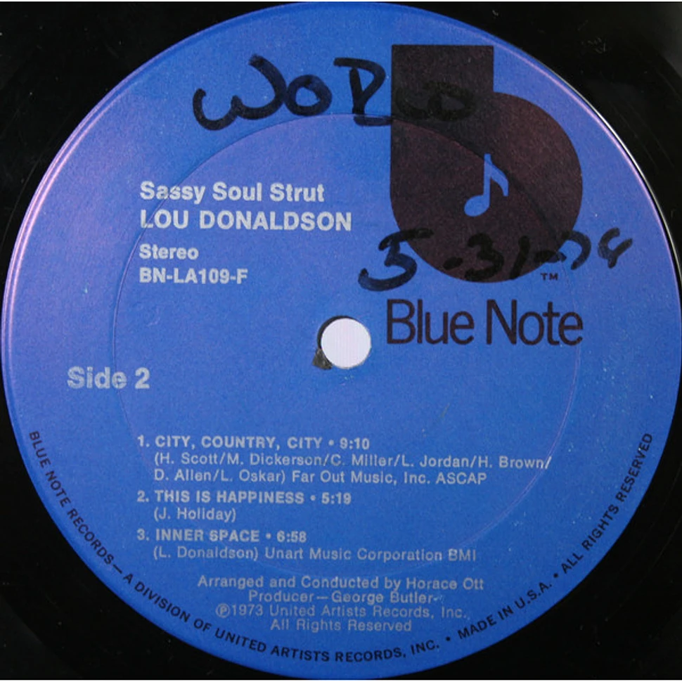 Lou Donaldson - Sassy Soul Strut