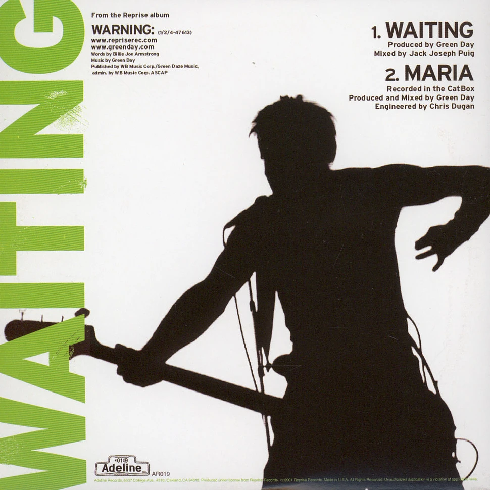 Green Day - Waiting Clear Vinyl Edition