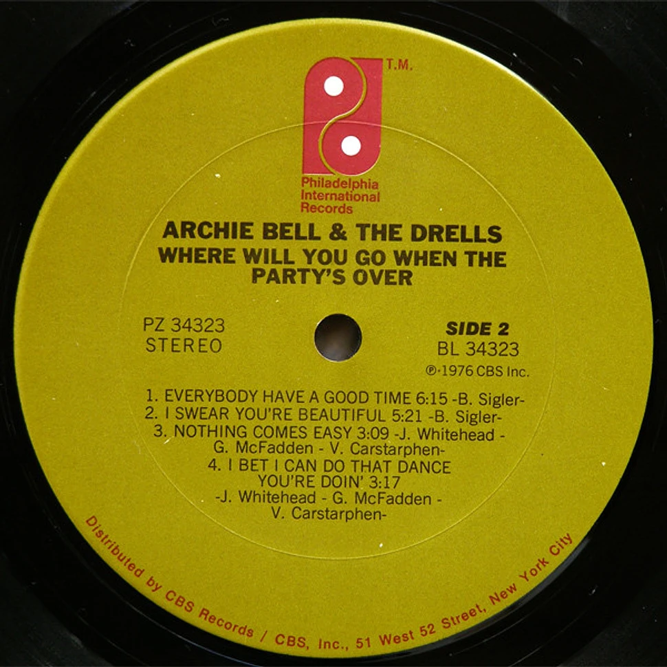 Archie Bell & The Drells - Where Will You Go When The Party's Over