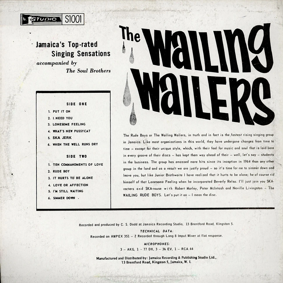The Wailers - The Wailing Wailers