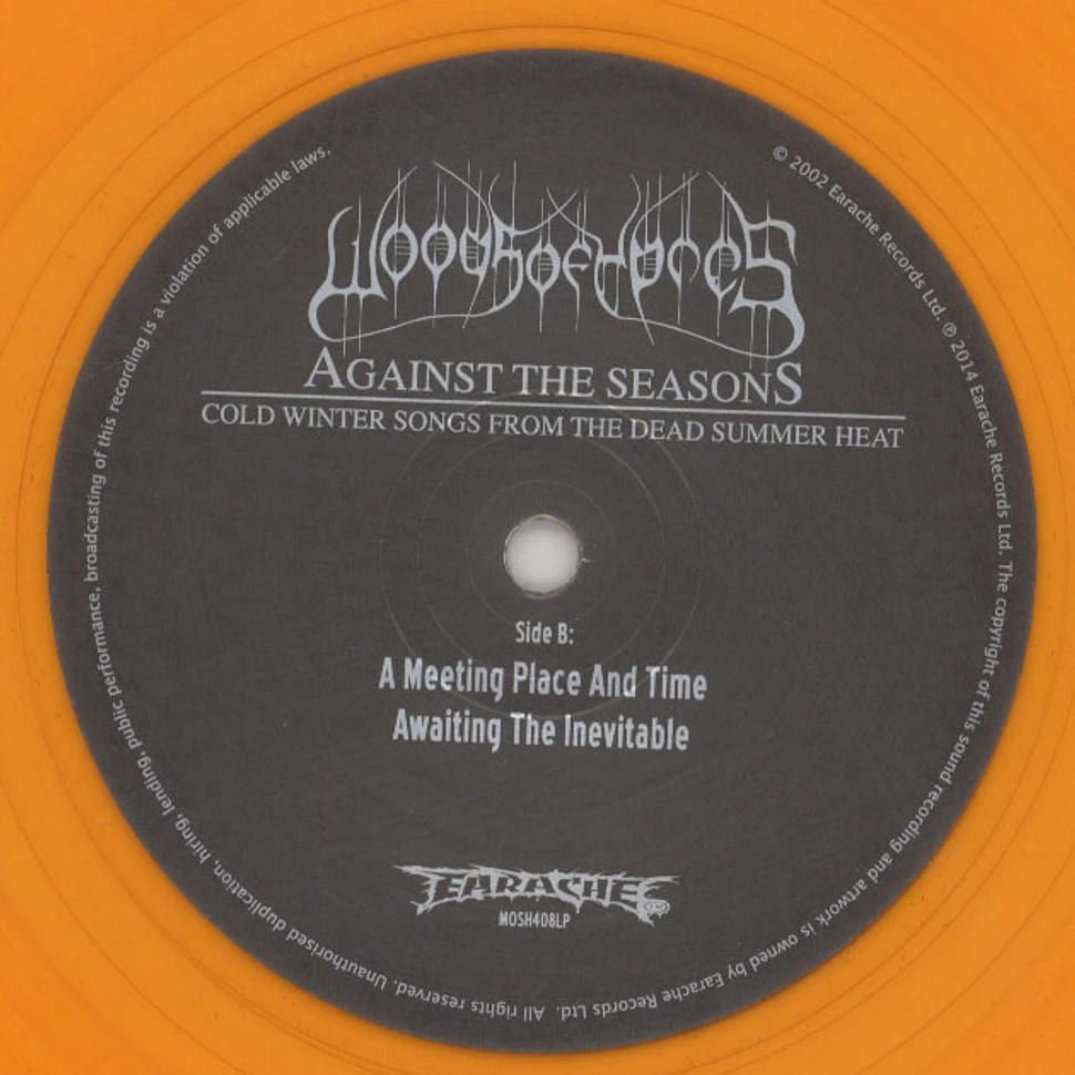 Woods Of Ypres - Against The Seasons - Cold Winter Songs From The Dead Summer Heat Orange Vinyl Edition