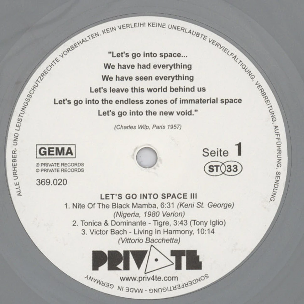 V.A. - Let's Go Into Space III Silver Vinyl Edition