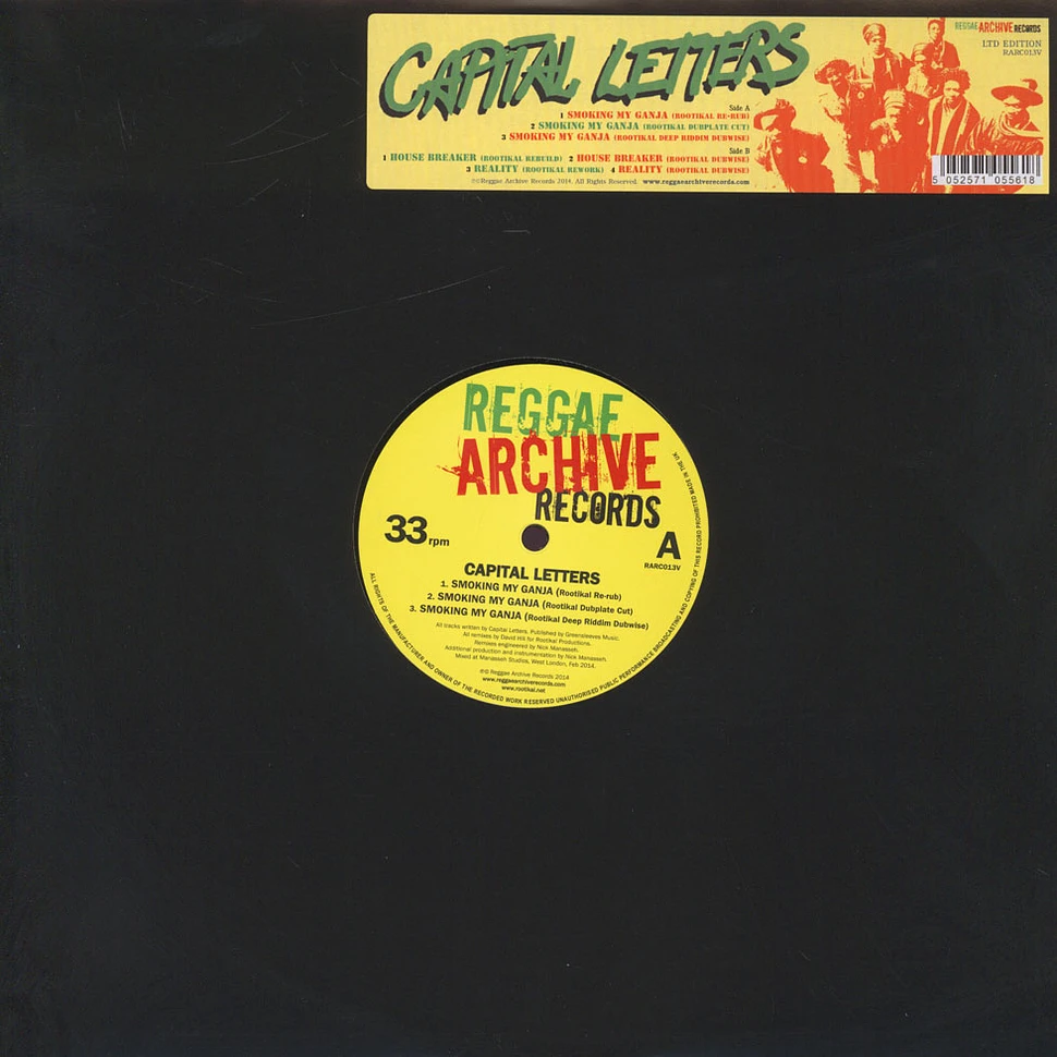Capital Letters - Smoking My Ganja Rootikal Remix EP