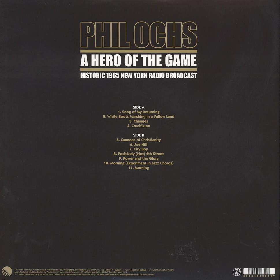 Phil Ochs - A Hero Of The Game