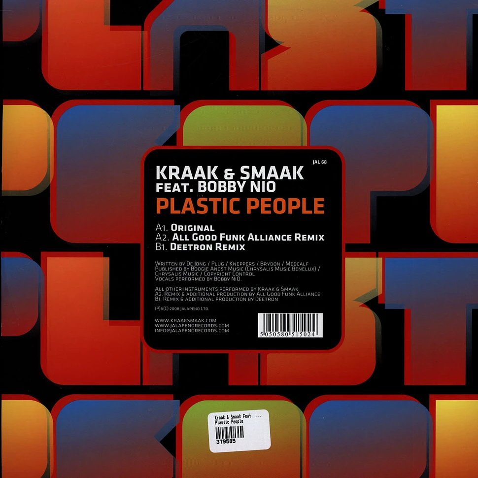 Kraak & Smaak Feat. Bobby Nio - Plastic People