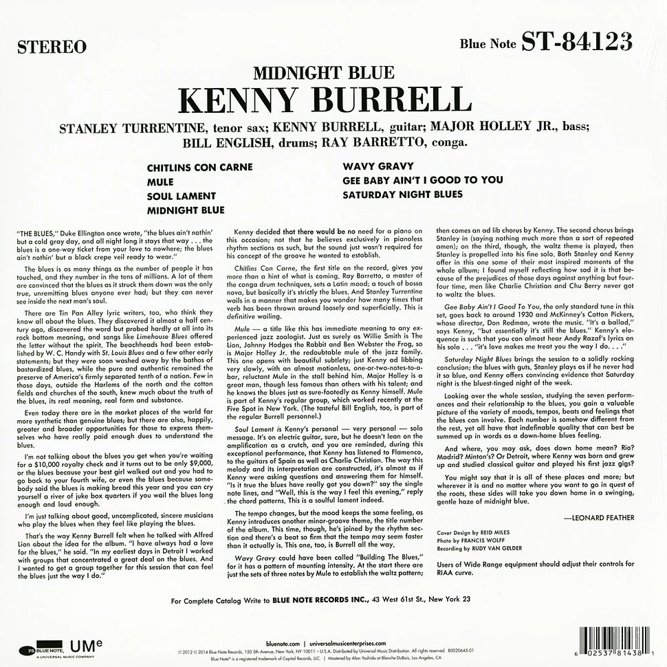 Kenny Burrell - Midnight Blue