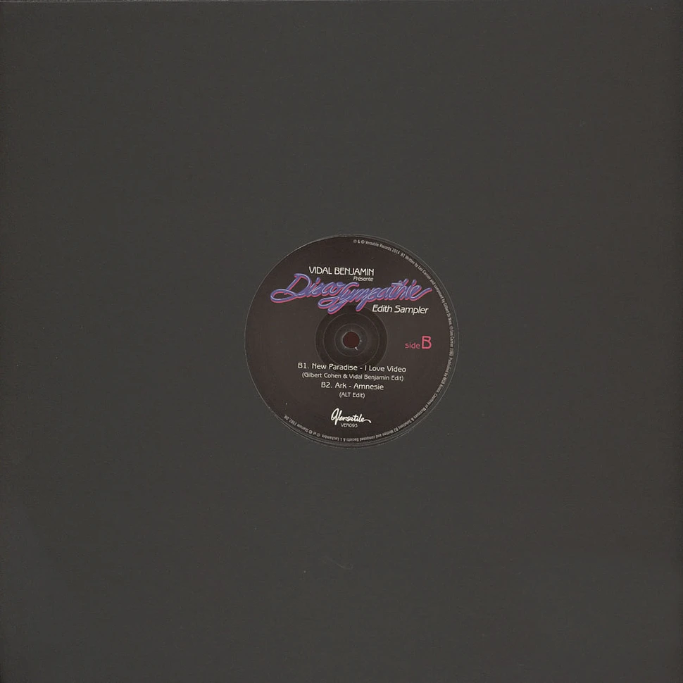 Vidal Benjamin - Disco Sympathie Edith Sampler 12"