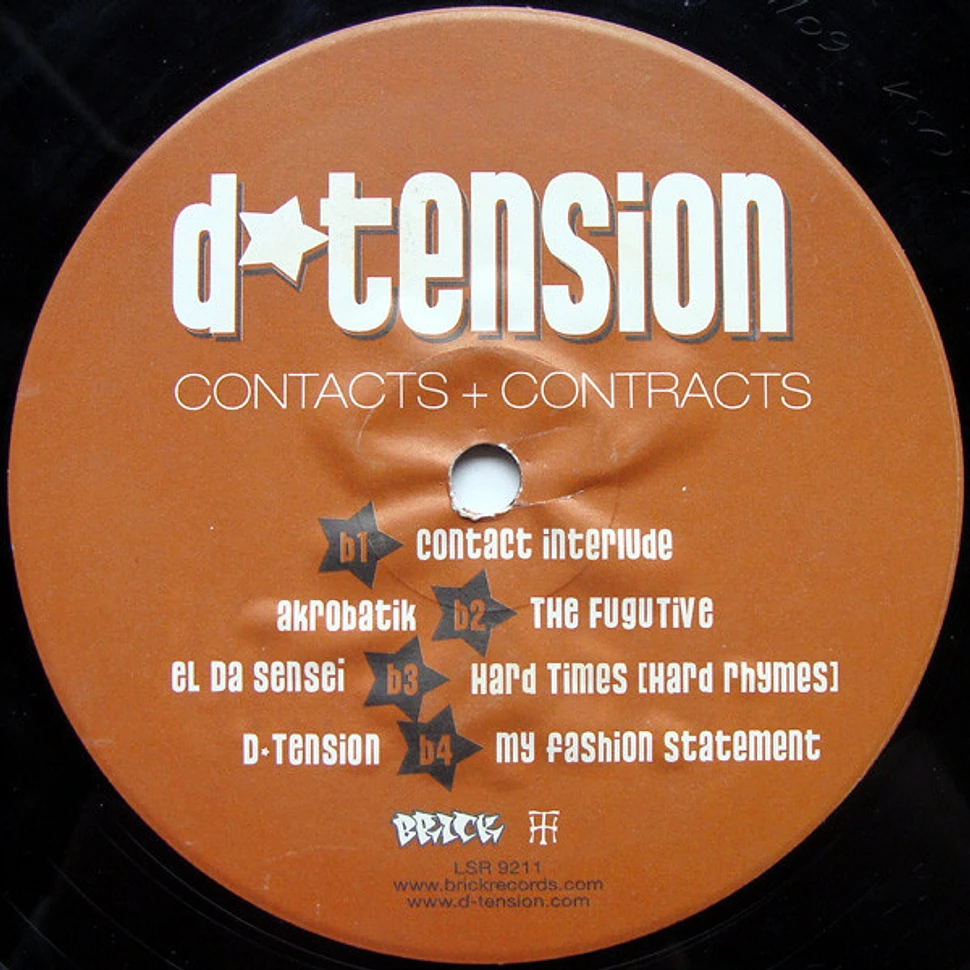 D-Tension - Contacts + Contracts