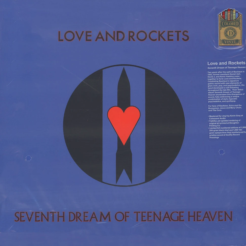 Love And Rockets - Seventh Dream Of Teenage Heaven Blue Vinyl Edition