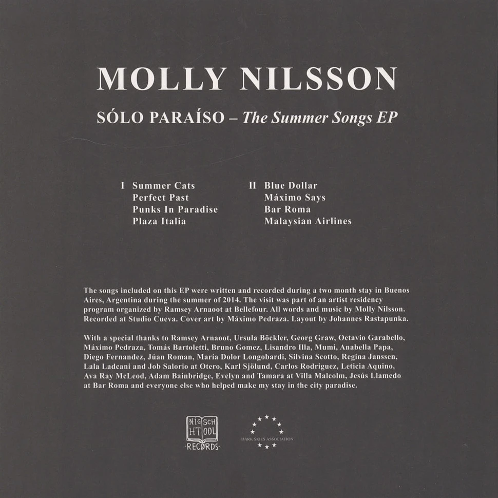 Molly Nilsson - Solo Paraiso: The Summer Songs EP