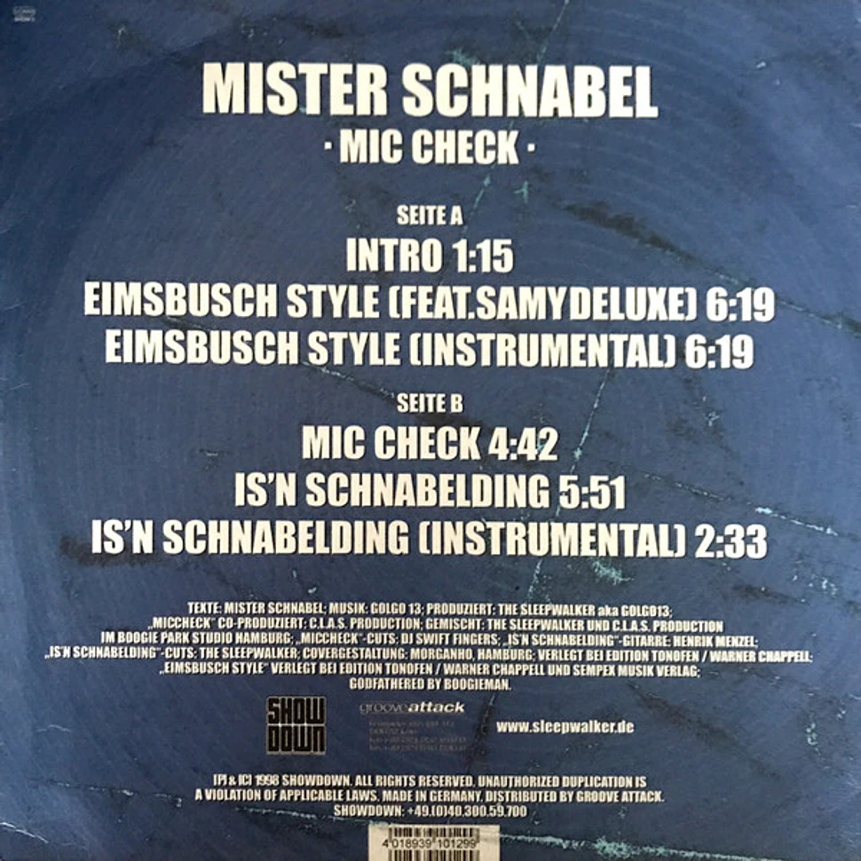 Mister Schnabel - Mic Check