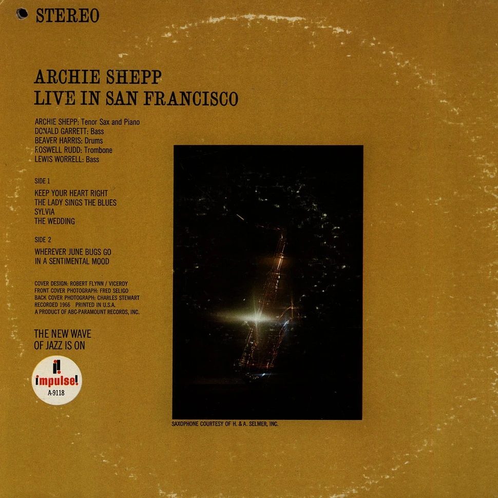Archie Shepp - Live In San Francisco