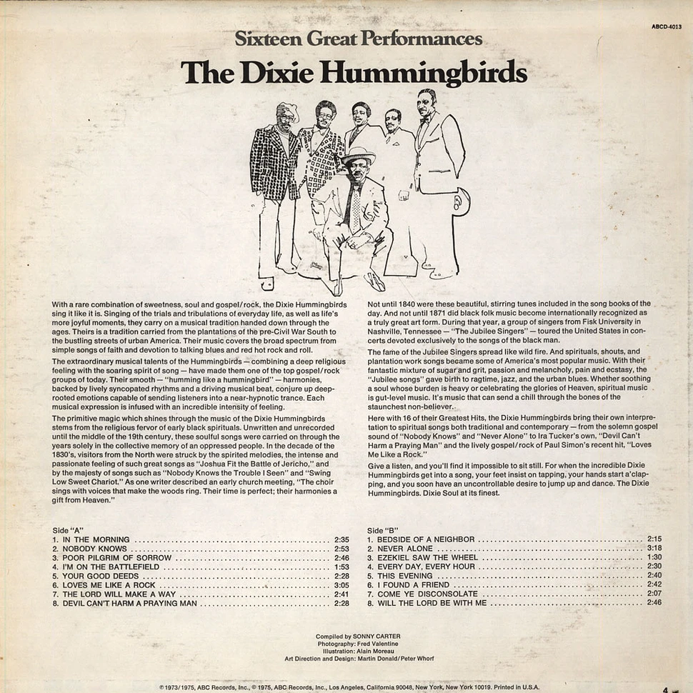 The Dixie Hummingbirds - Sixteen Great Performances