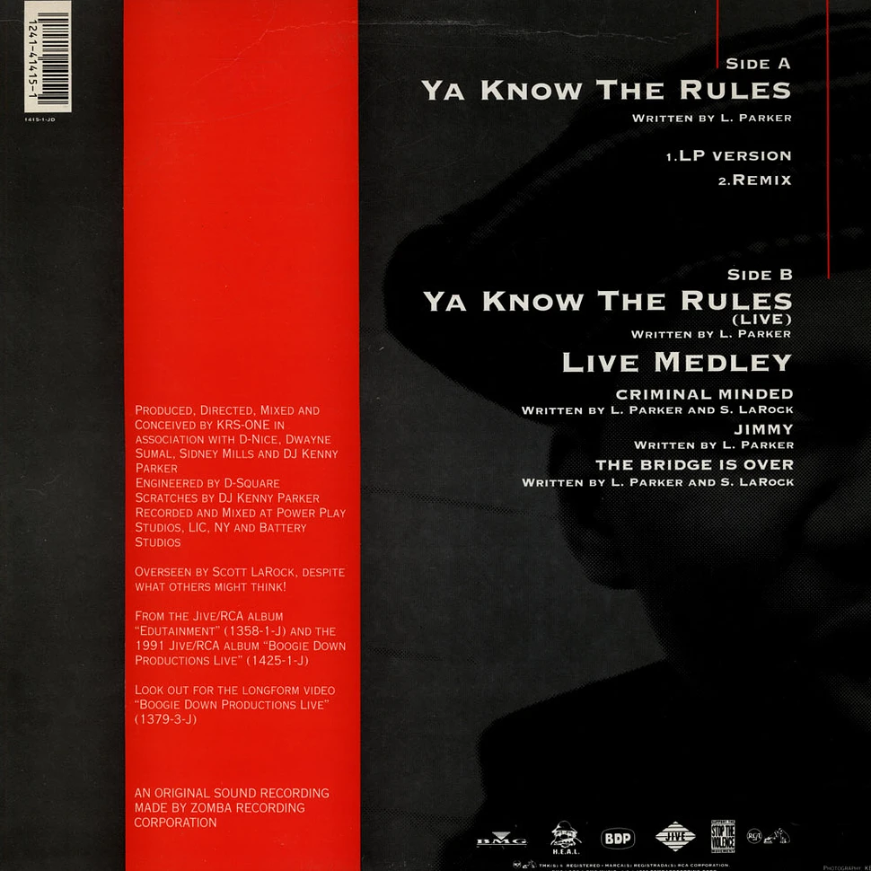 Boogie Down Productions - Ya Know The Rules