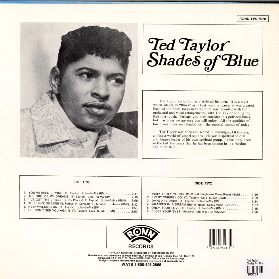 Ted Taylor - Shades Of Blue
