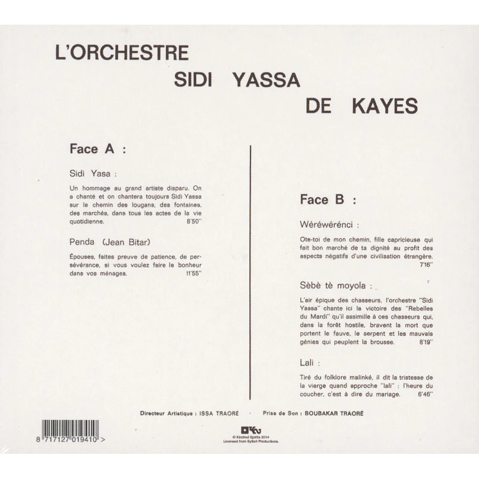 L'Orchestre Sidi Yassa De Kayes - L'orchestre Sidi Yassa De Kayes