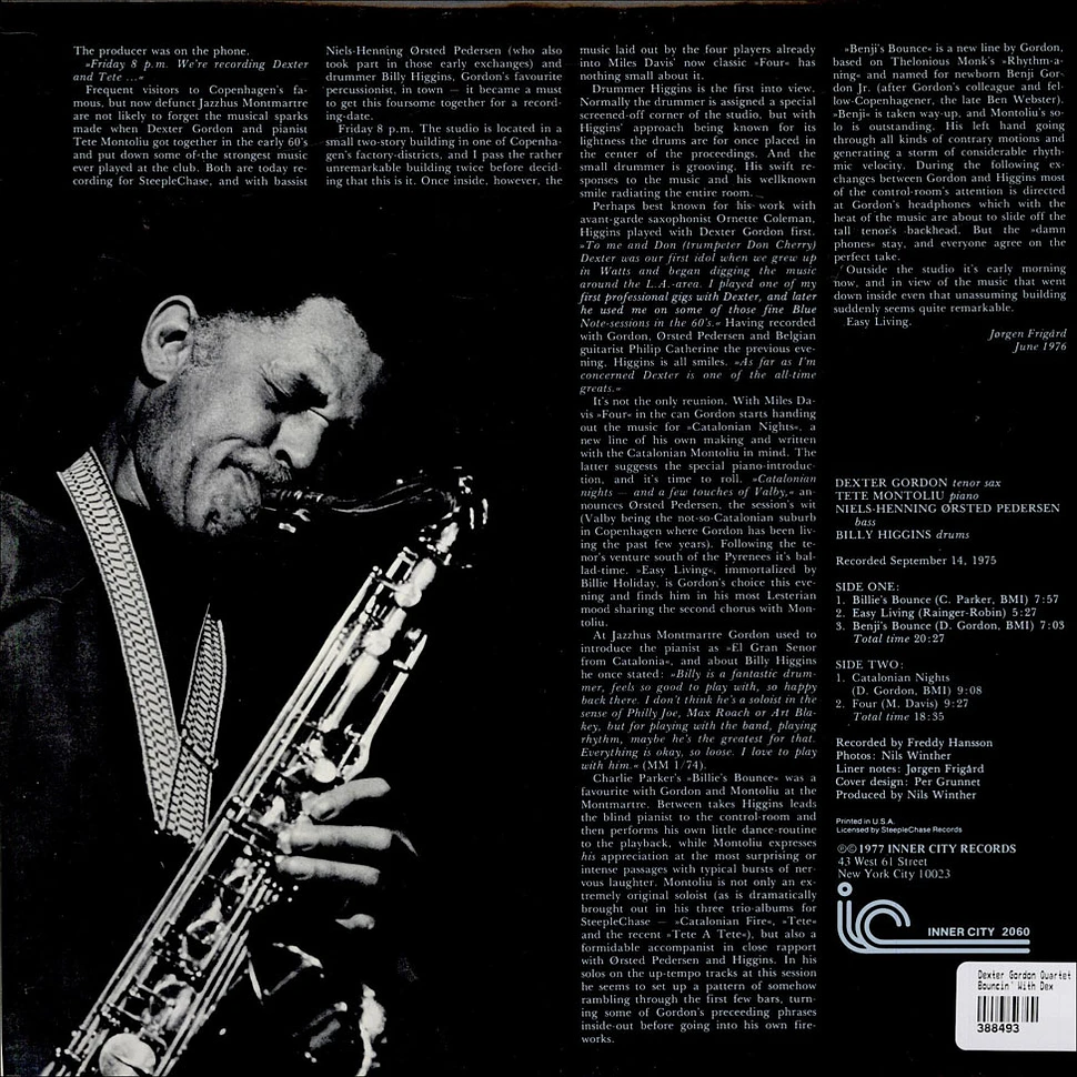 Dexter Gordon Quartet - Bouncin' With Dex