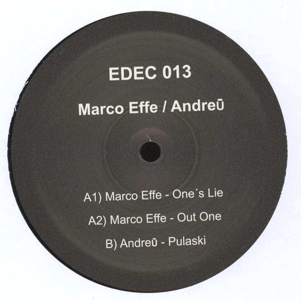 Marco Effe / Andreu - Ones Lie / Pulaski