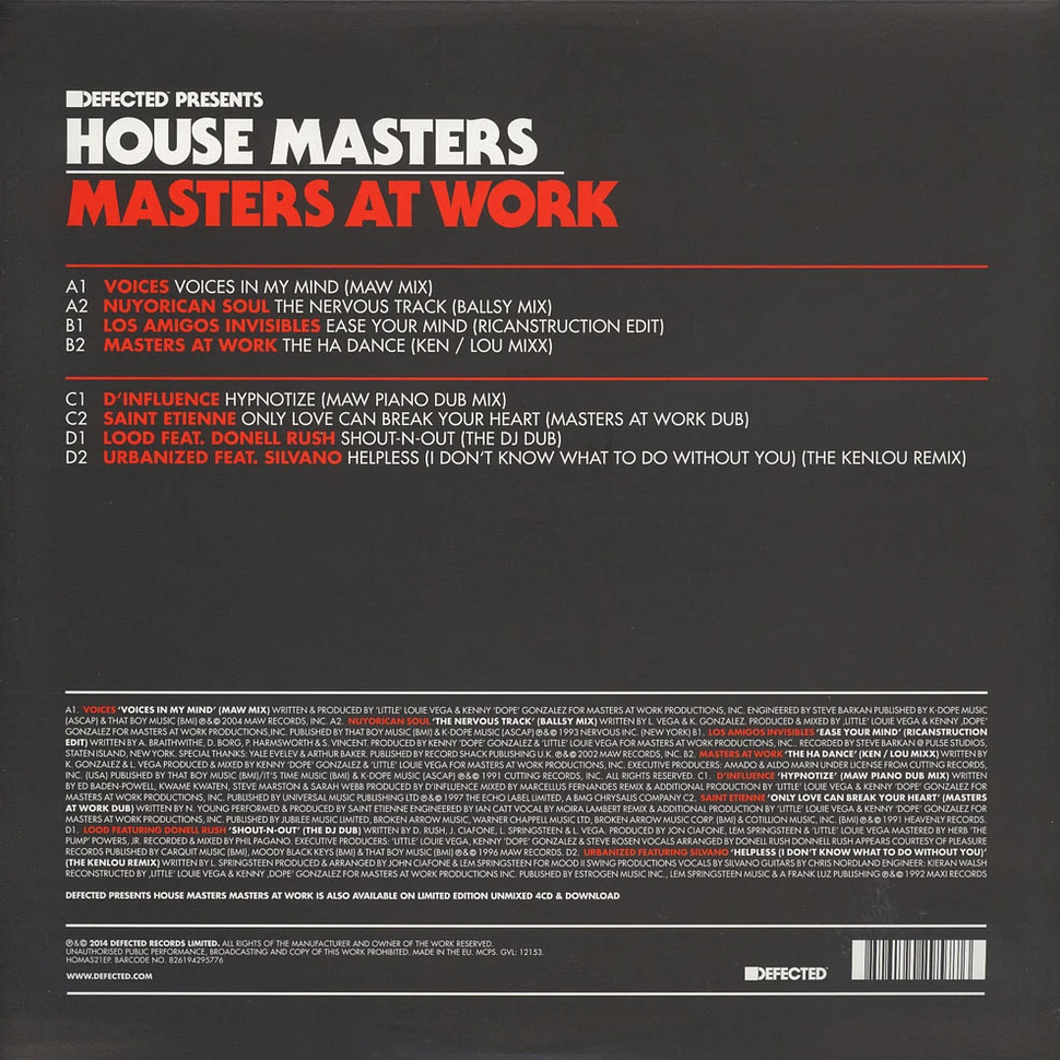 V.A. - House Masters: Masters At Work
