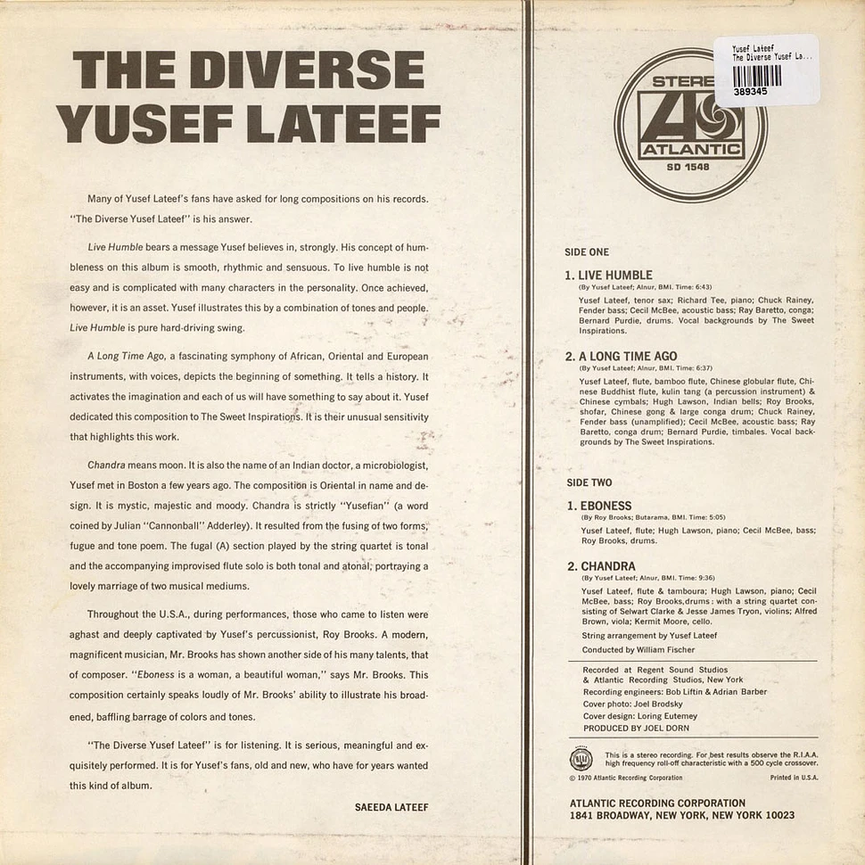 Yusef Lateef - The Diverse Yusef Lateef