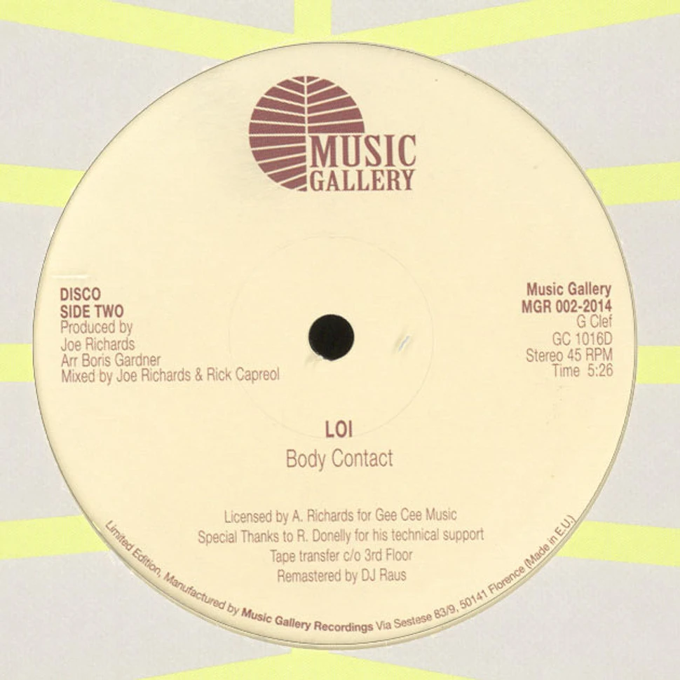 LOI - Body Contact / When I Feel The Need For Love