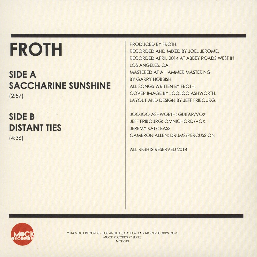 Froth - Saccharine Sunshine