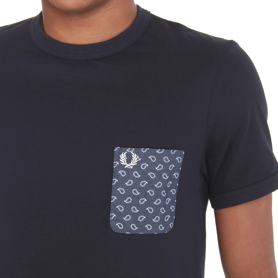 Fred Perry - Drake's Paisley Print Pocket T-Shirt