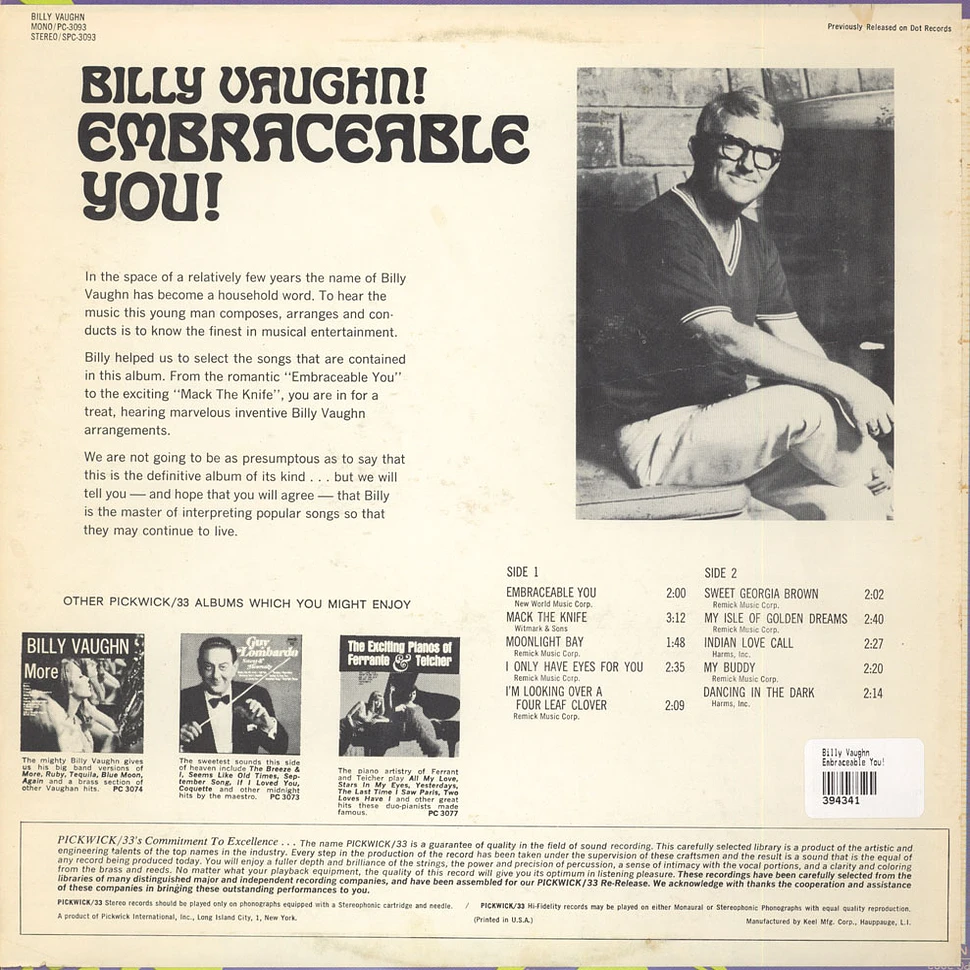 Billy Vaughn - Embraceable You!