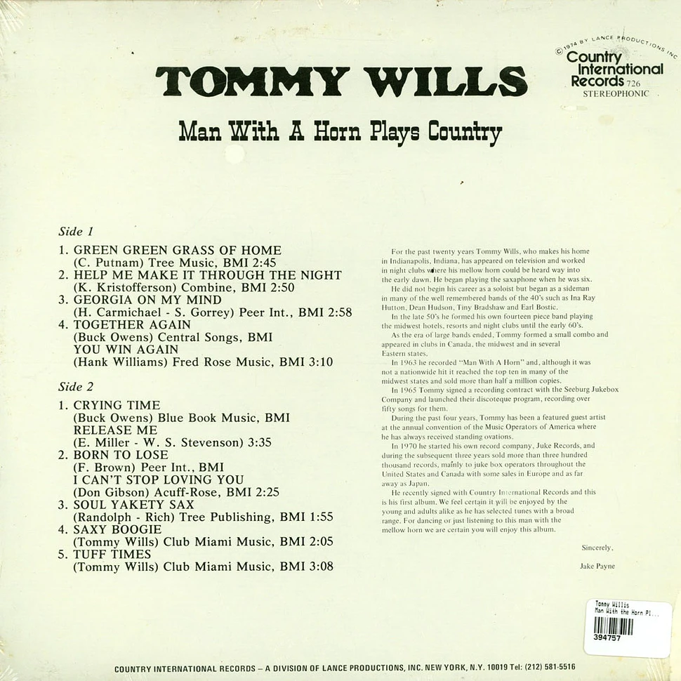 Tommy Willis - Man With the Horn Plays Country
