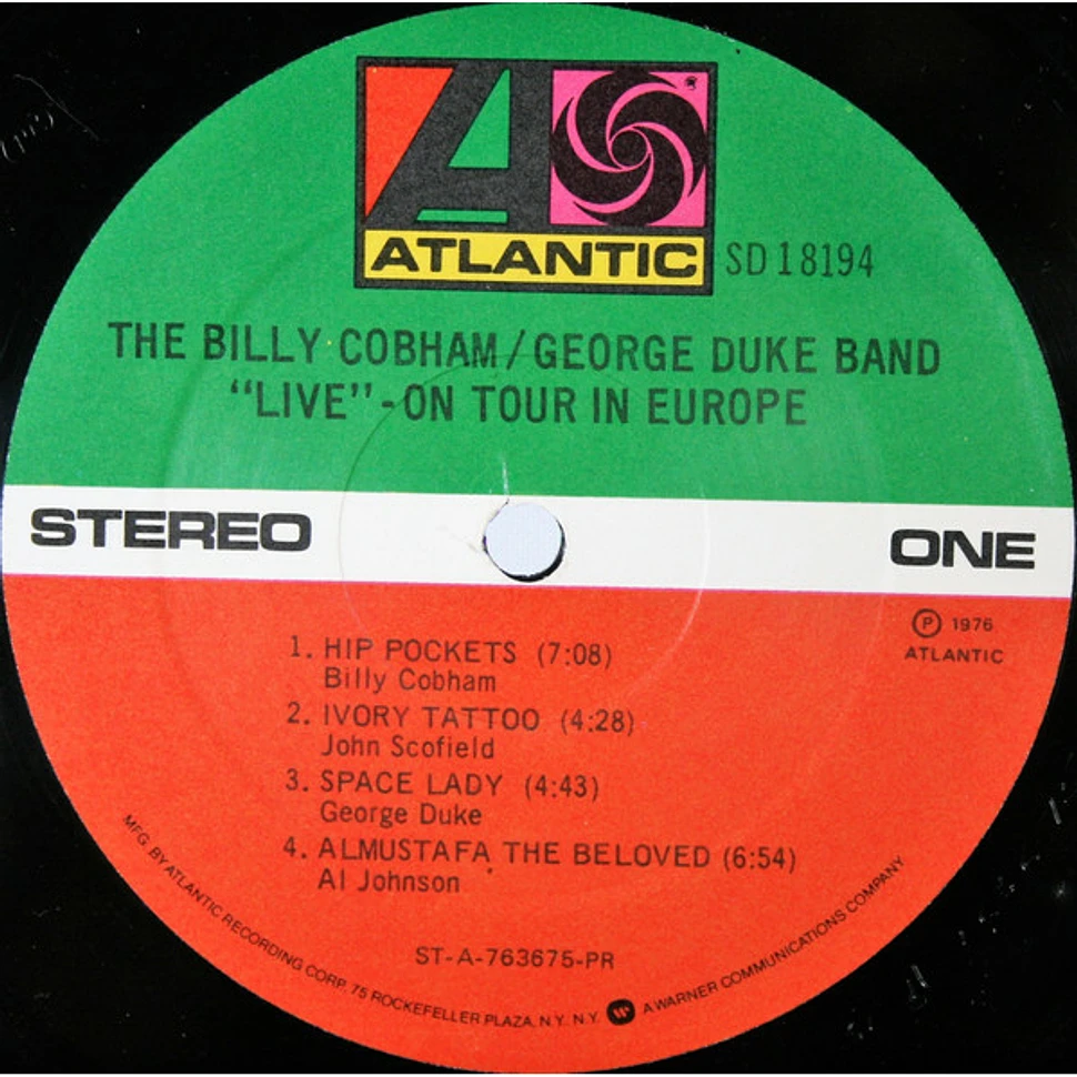 The Billy Cobham / George Duke Band - "Live" On Tour In Europe