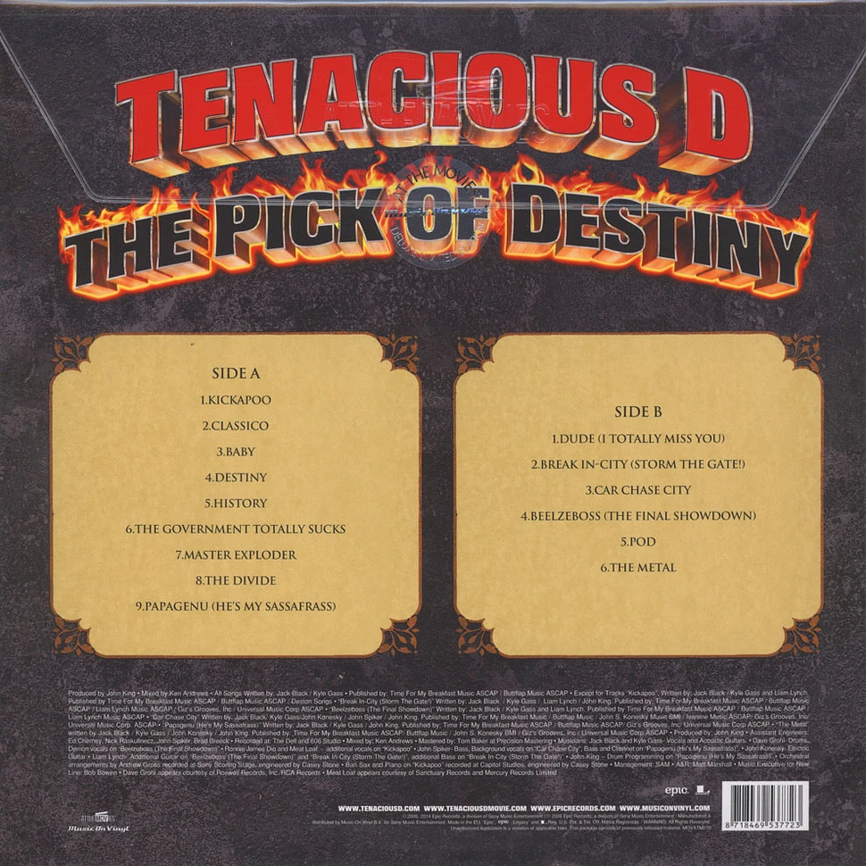 Tenacious D - OST The Pick Of Destiny Deluxe Edition