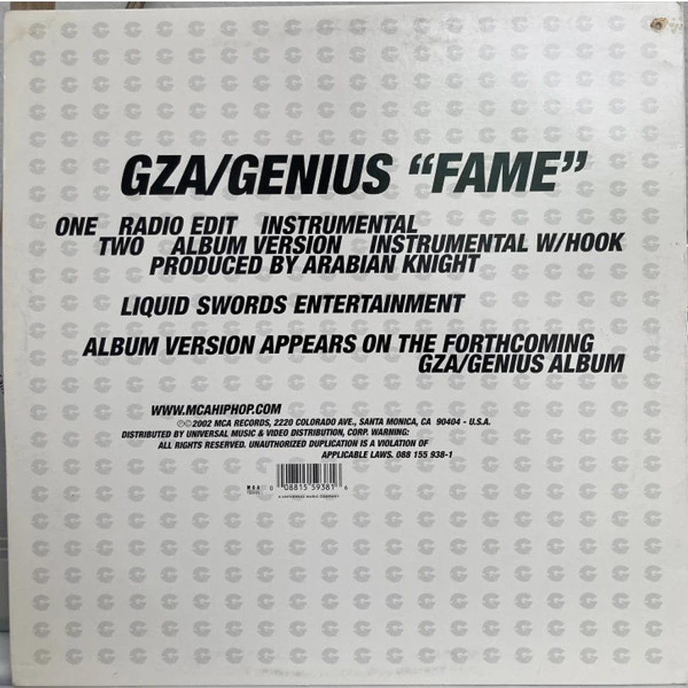 GZA / The Genius - Fame
