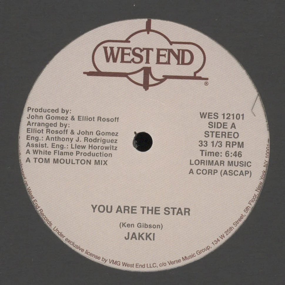 Jakki / Sounds Of Inner City - You Are The Star