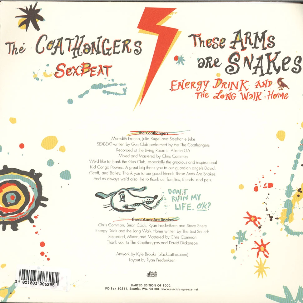 The Coathangers / These Arms Are Snakes - Sex Beat / Energy Drink & The Long Walk Home